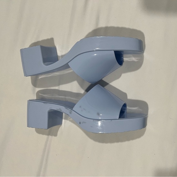 Urban Outfitters light blue block heels size 8 - Picture 4 of 8